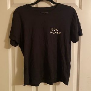 Everlane 100% Human cropped tee